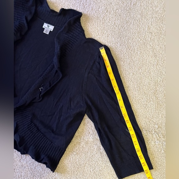 Cropped Ruffled Edge Shrug/Cardigan - Picture 6 of 7